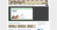 Desktop Screenshot of mailinginc.com